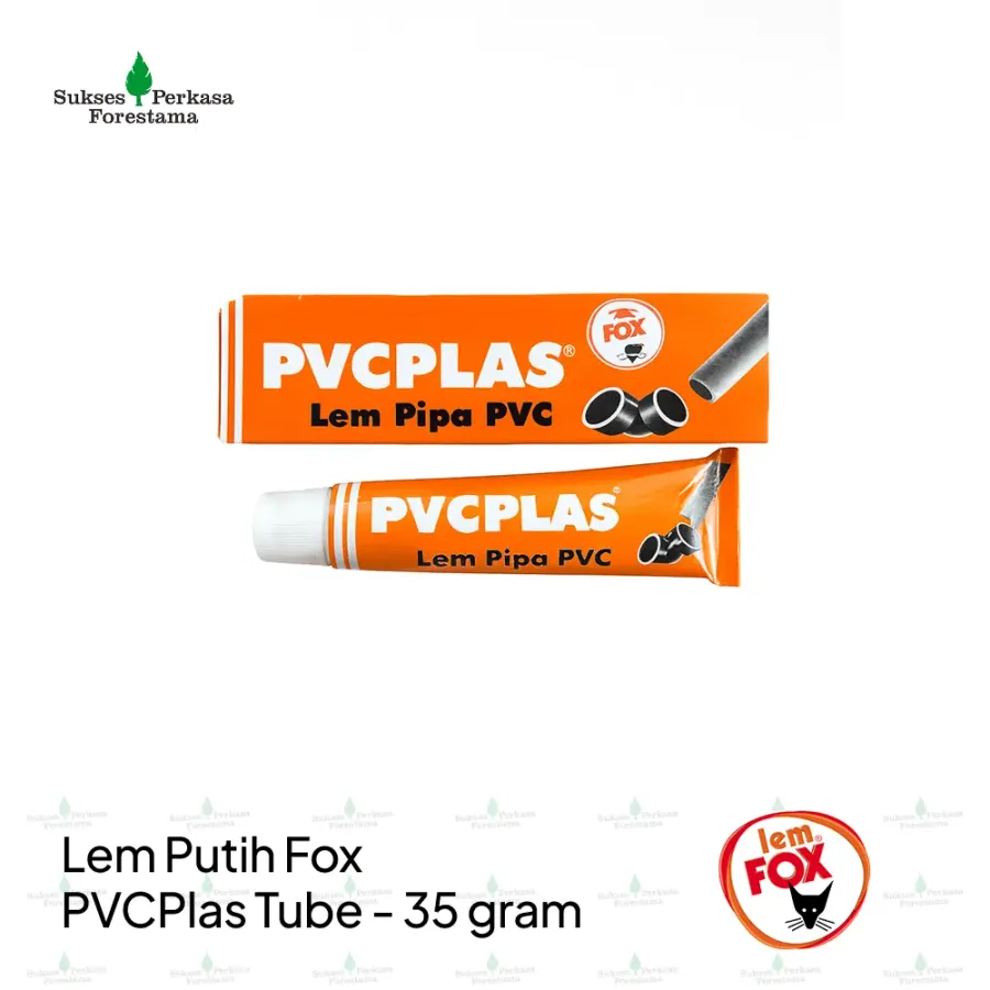 Lem Putih Fox PVCPlas Tube 35 gram