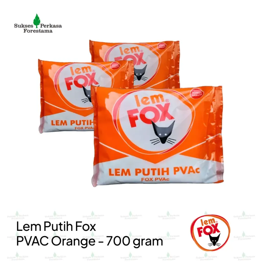 Lem Putih Fox PVAC Orange 700 gram