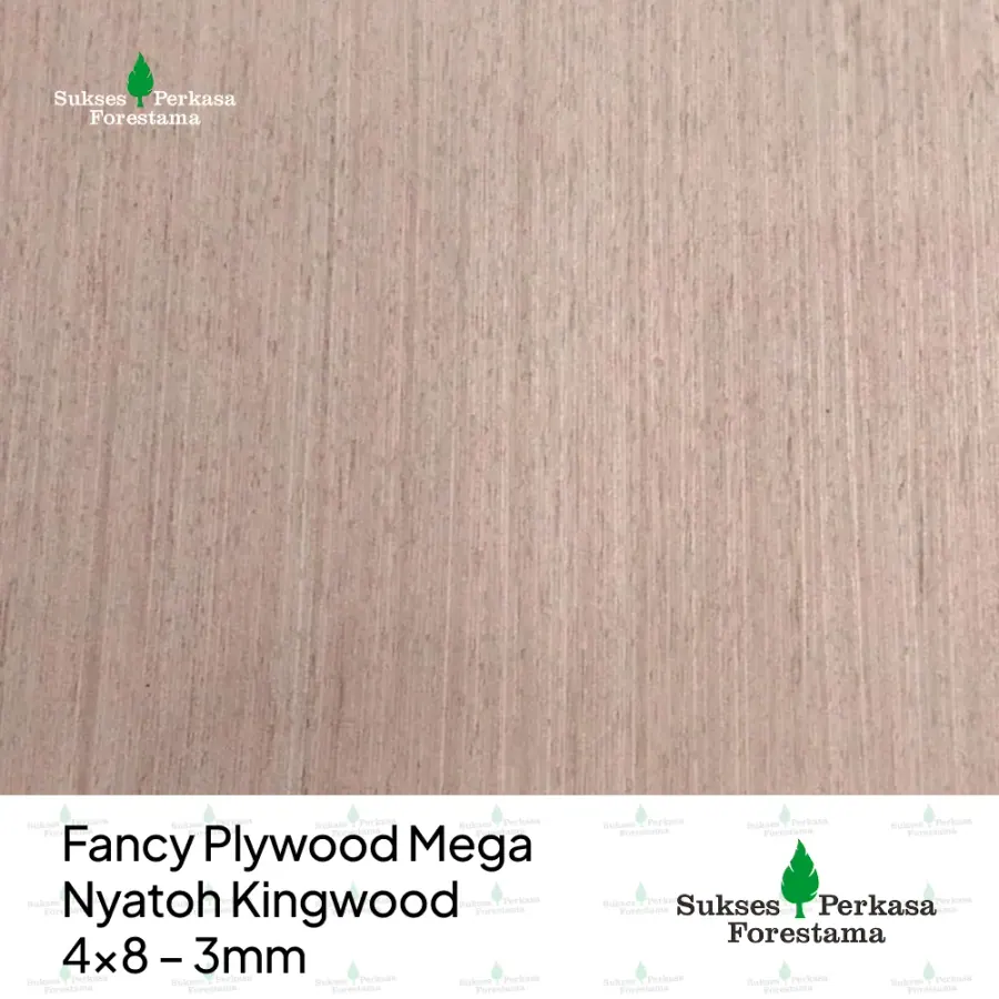 Fancy Plywood Mega Nyatoh Kingwood 4x8 – 3mm