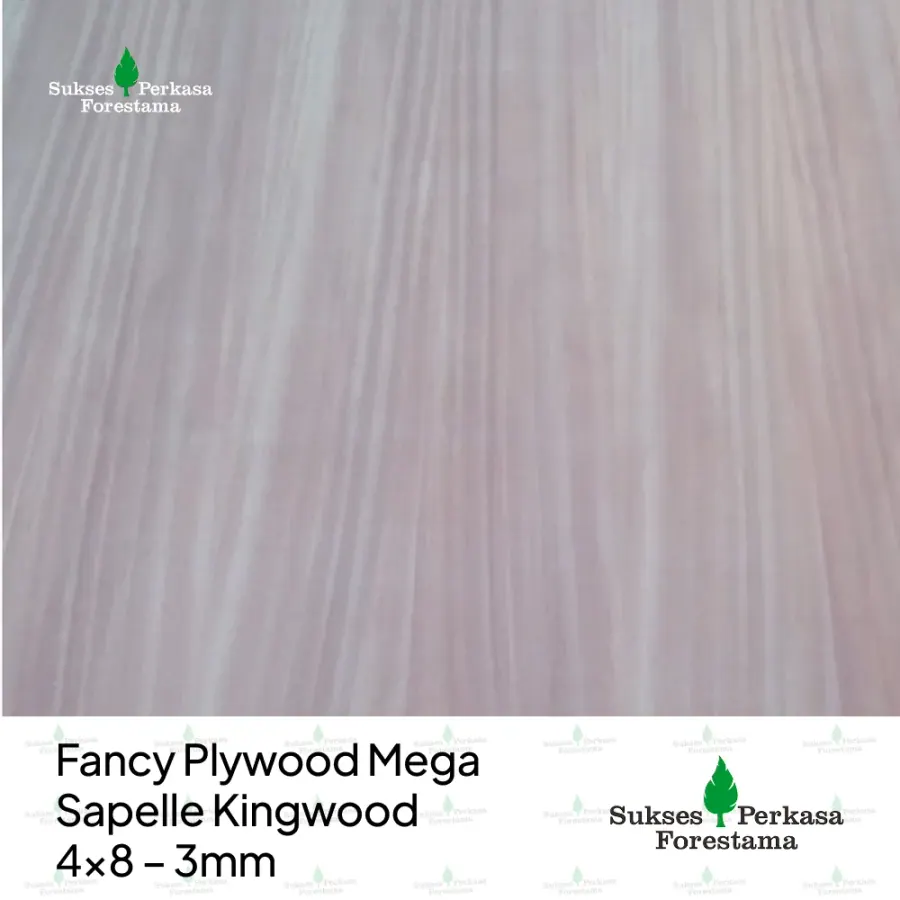 Fancy Plywood Mega Sapelle Kingwood 4x8 – 3mm