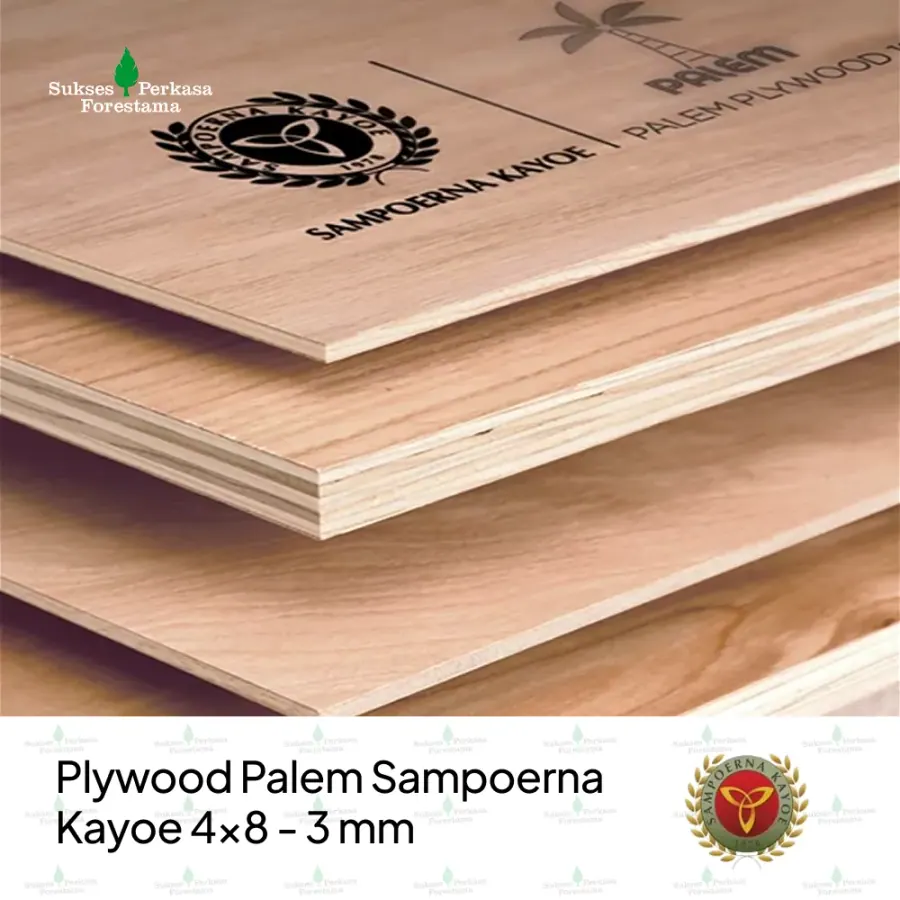 Plywood Palem Sampoerna Kayoe 4x8 - 3 mm