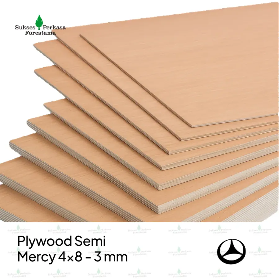 Plywood Semi Mercy 4x8 - 3 mm