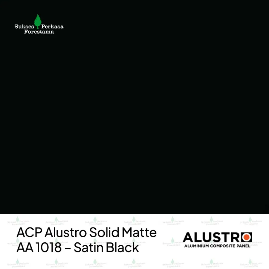 ACP Alustro Solid Matte AA 1018 – Satin Black