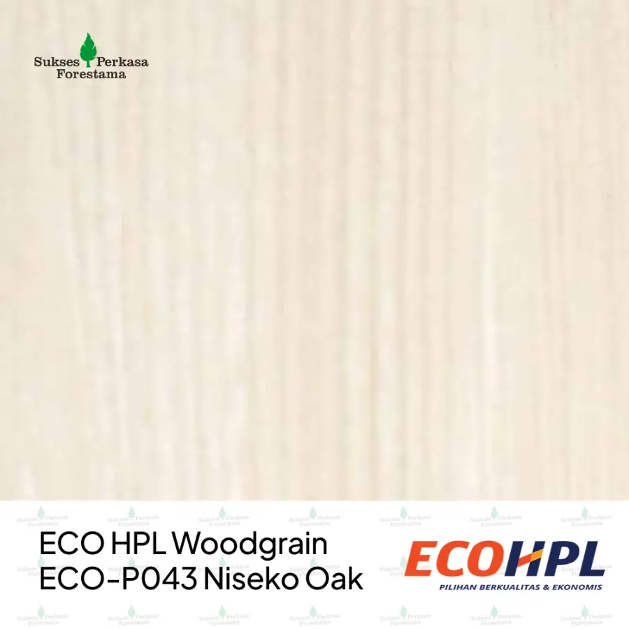 ECO HPL Woodgrain ECO-P043 Niseko Oak