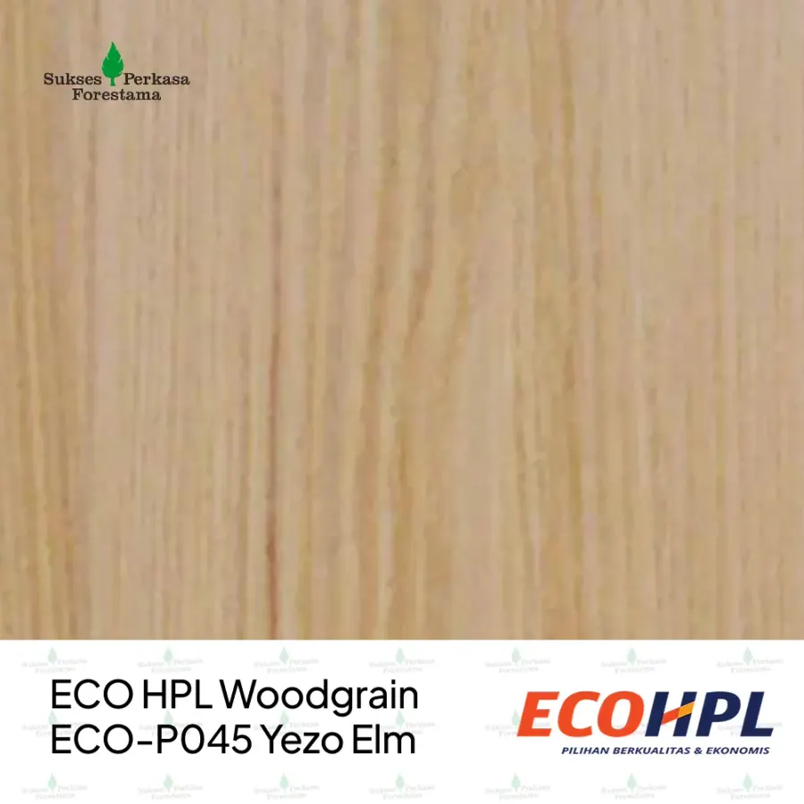 ECO HPL Woodgrain ECO-P045 Yezo Elm