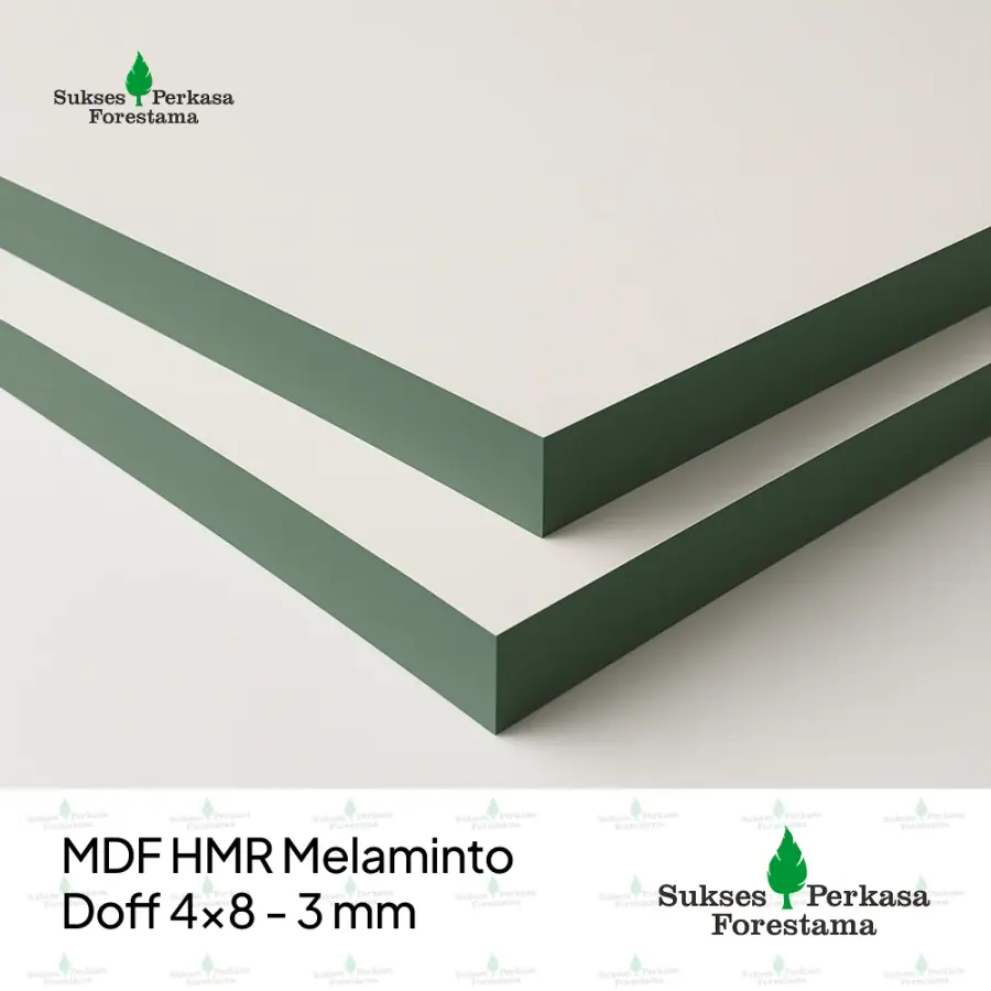 MDF HMR Melaminto Doff 4x8 - 3 mm