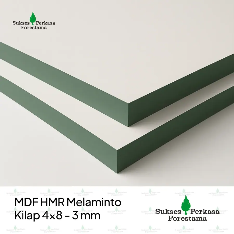 MDF HMR Melaminto Kilap 4x8 - 3 mm