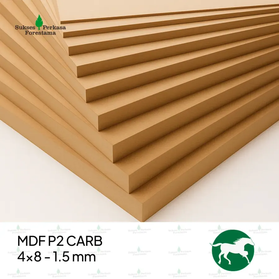 MDF P2 CARB 4x8 - 1.5 mm
