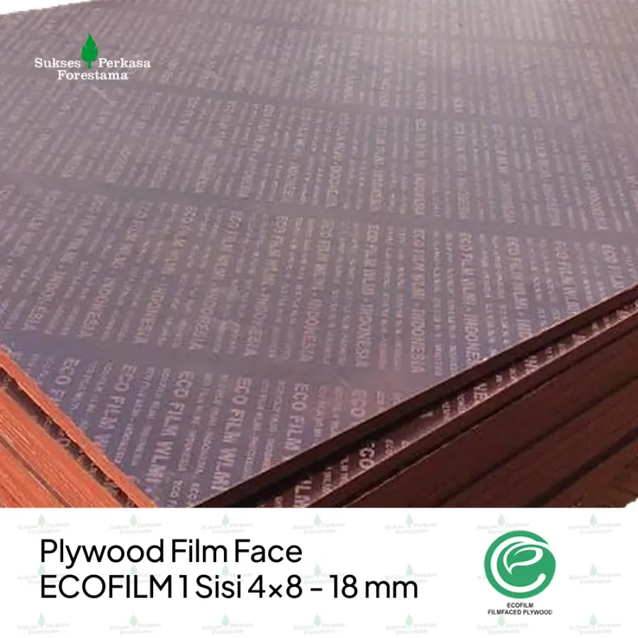 Plywood Film Face ECOFILM 1 Sisi 4x8 - 18 mm