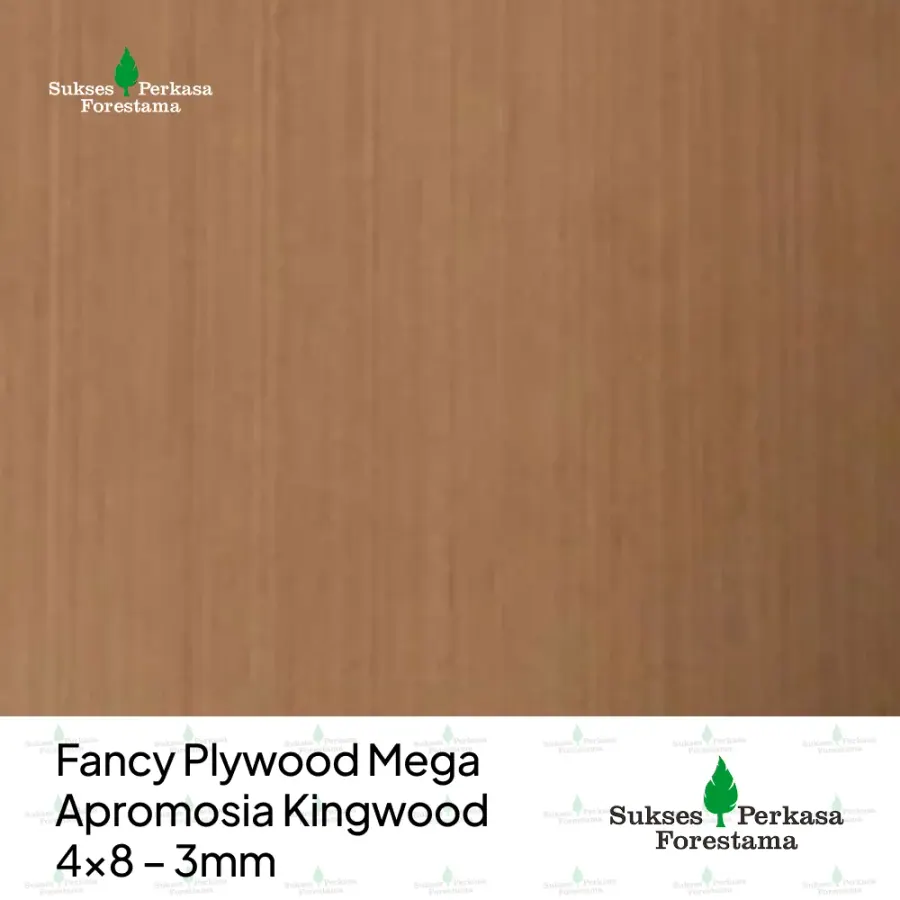 Fancy Plywood Mega Apromosia Kingwood 4x8 – 3mm
