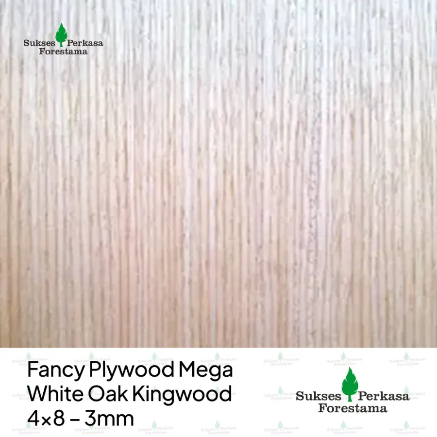 Fancy Plywood Mega White Oak Kingwood 4x8 – 3mm