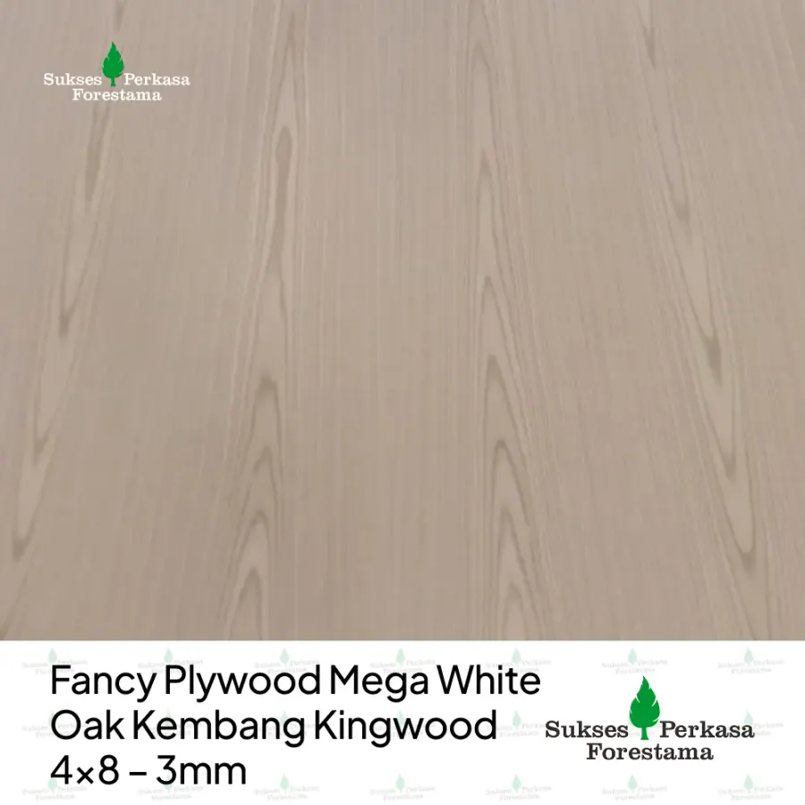 Fancy Plywood Mega White Oak Kembang Kingwood 4x8 – 3mm