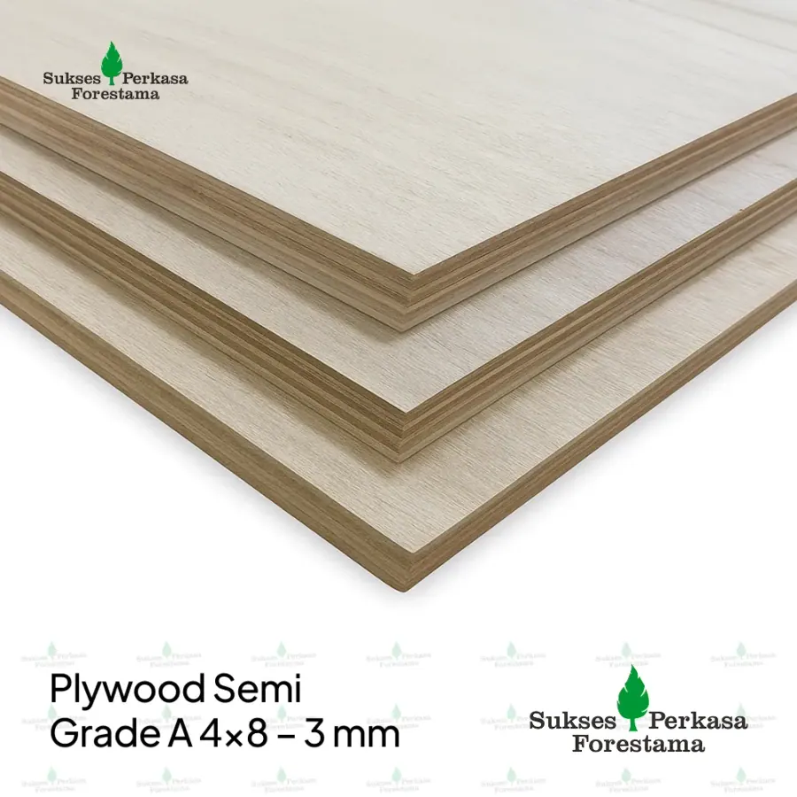 Plywood Semi Grade A 4x8 - 3 mm