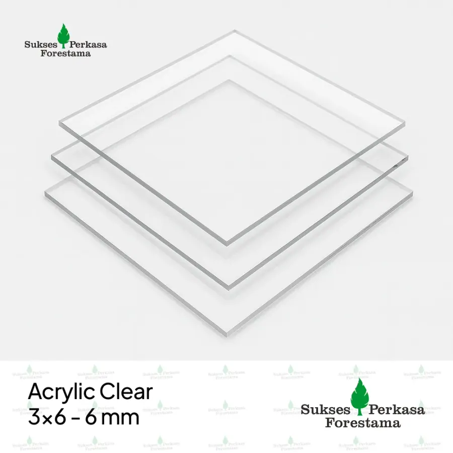 Acrylic Clear 3x6 - 6 mm