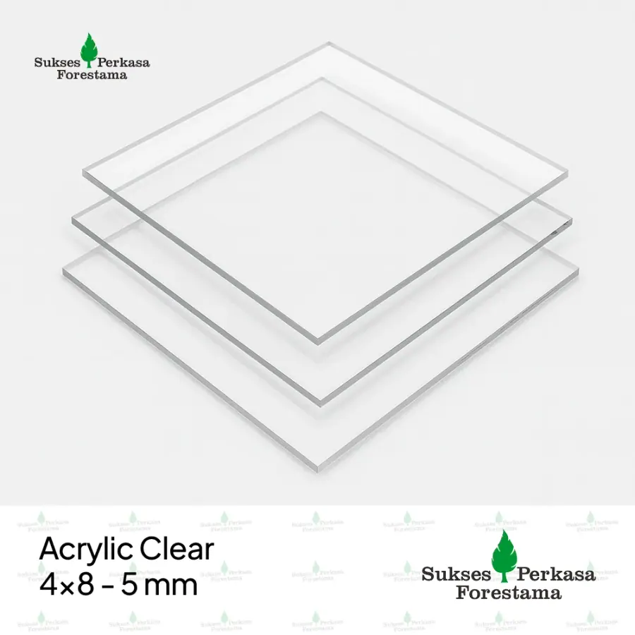 Acrylic Clear 4x8 - 5 mm