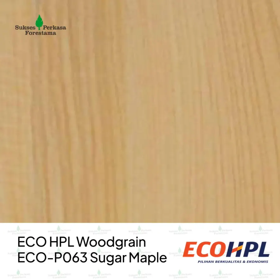 ECO HPL Woodgrain ECO-P063 Sugar Maple
