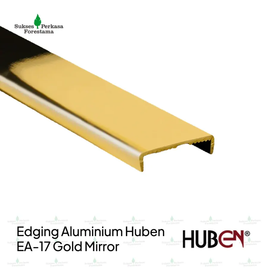 Edging Aluminium Huben EA-17 Gold Mirror
