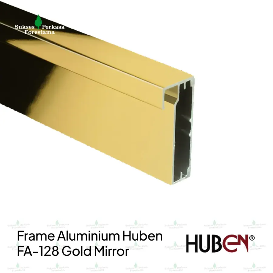 Frame Aluminium Huben FA-128 Gold Mirror