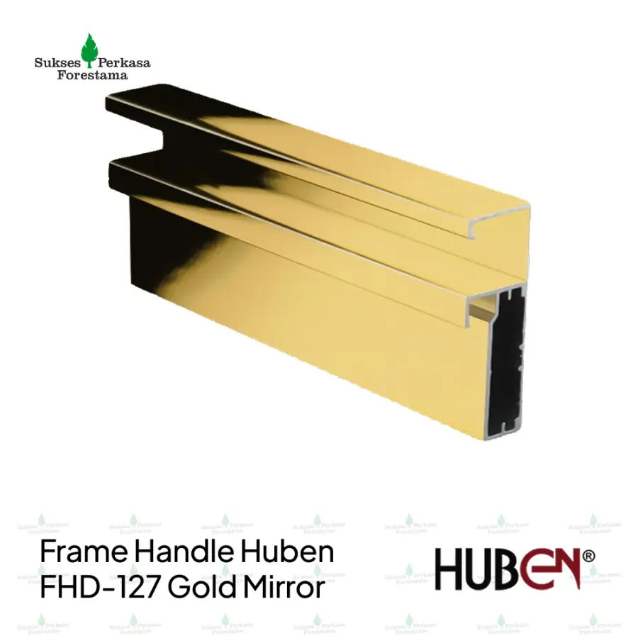 Frame Handle Huben FHD-127 Gold Mirror