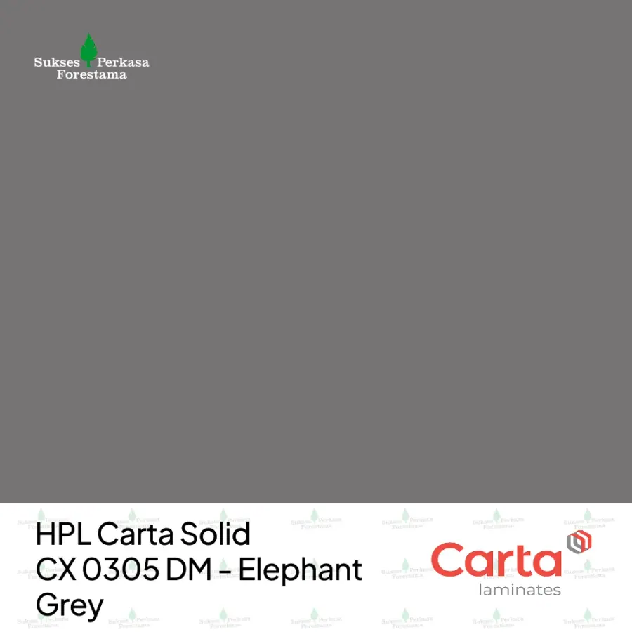 HPL Carta Solid CX 0305 DM - Elephant Grey