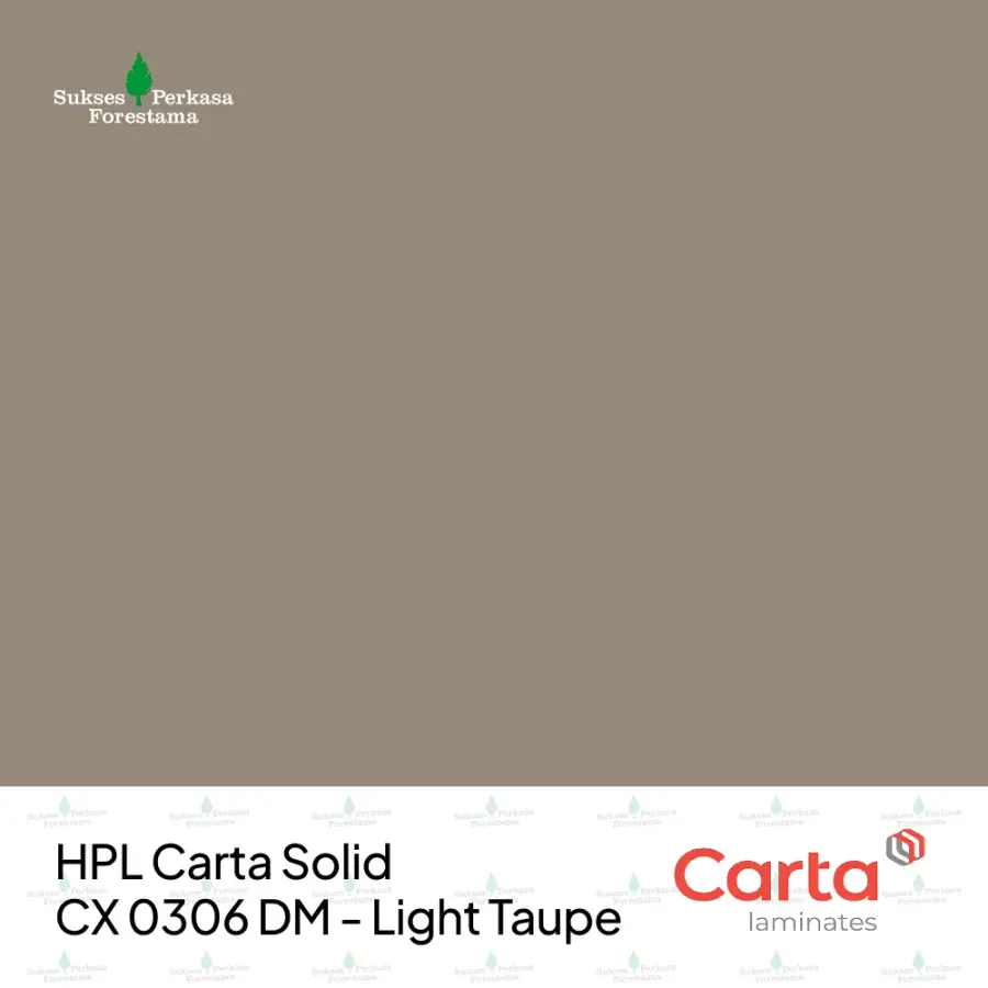 HPL Carta Solid CX 0306 DM - Light Taupe
