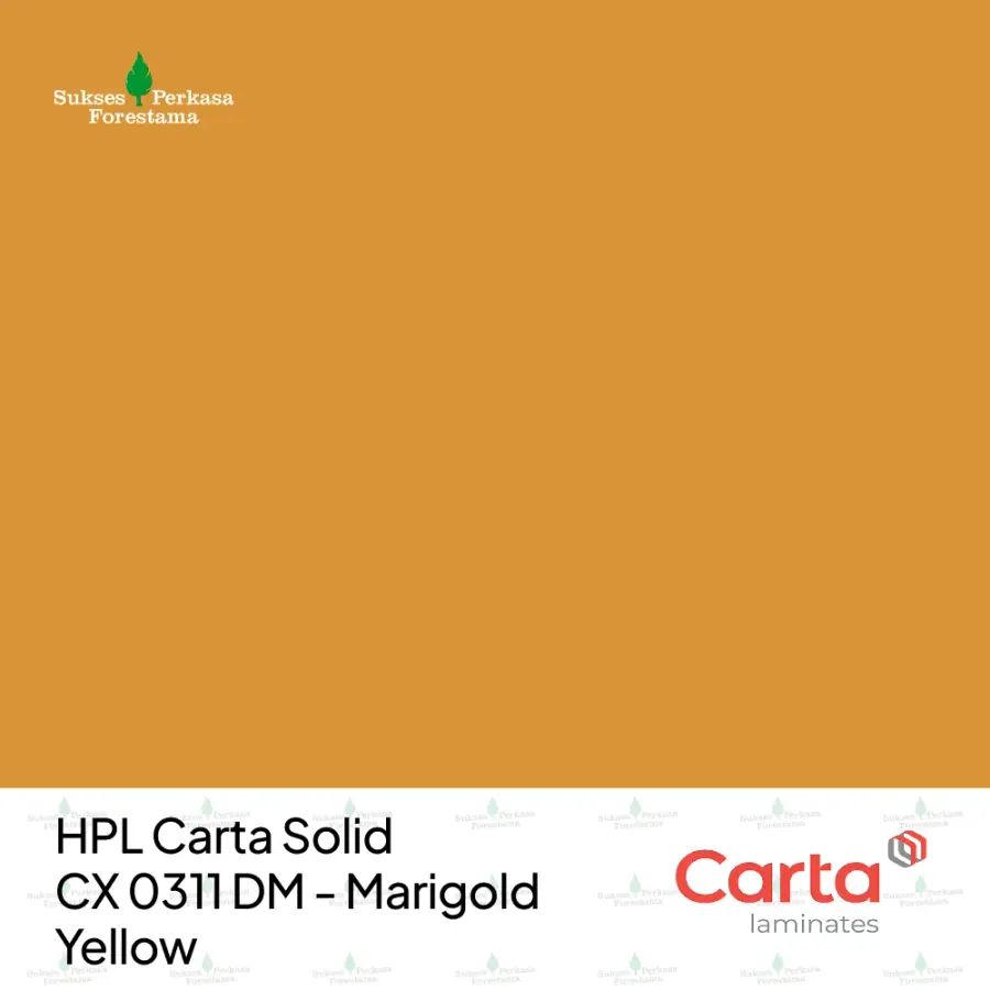 HPL Carta Solid CX 0311 DM - Marigold Yellow