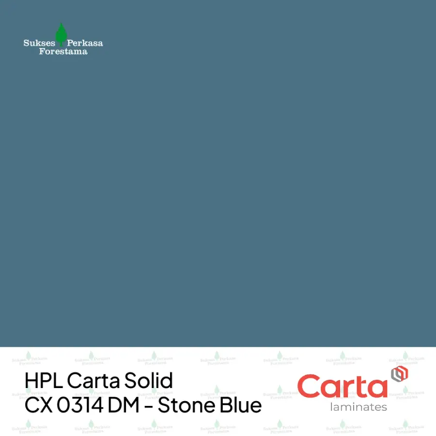 HPL Carta Solid CX 0314 DM - Stone Blue