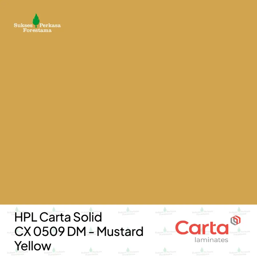 HPL Carta Solid CX 0509 DM - Mustard Yellow