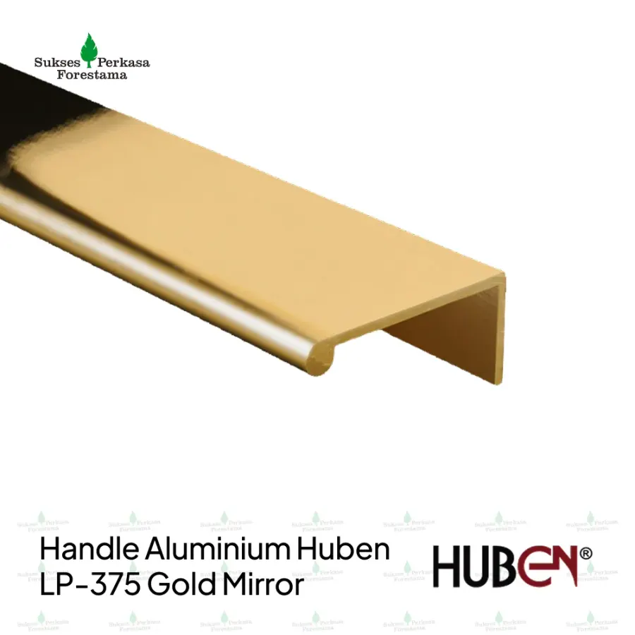 Handle Aluminium Huben LP-375 Gold Mirror