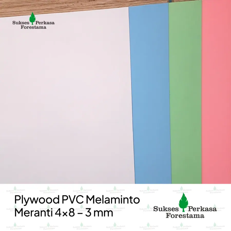 Plywood PVC Melaminto Meranti 4x8 - 3 mm