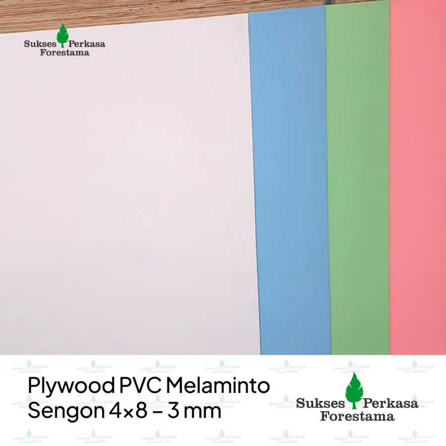 Plywood PVC Melaminto Sengon 4x8 - 3 mm