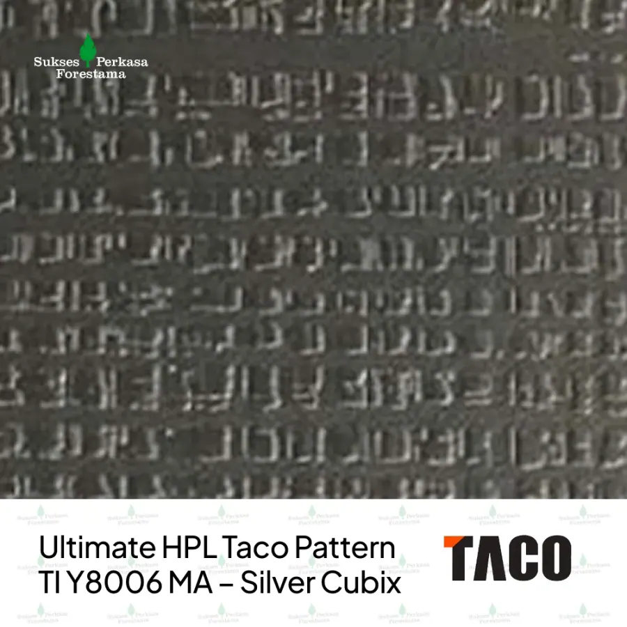 Ultimate HPL Taco Pattern TI Y8006 MA – Silver Cubix