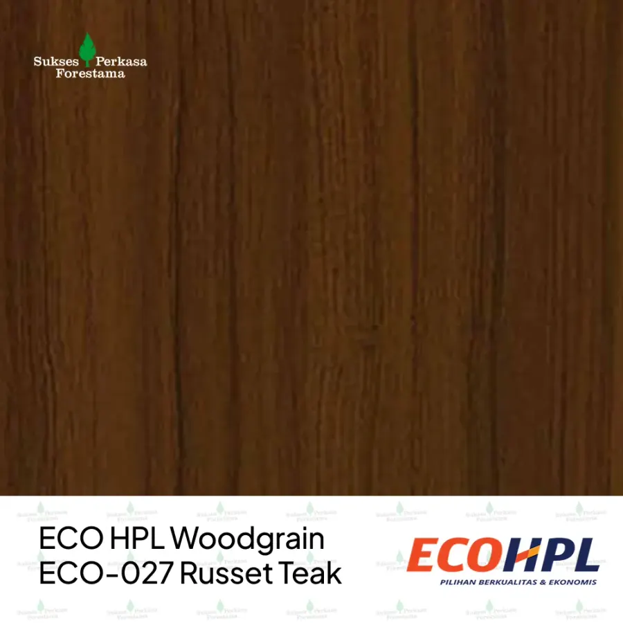 ECO HPL Woodgrain ECO-027 Russet Teak