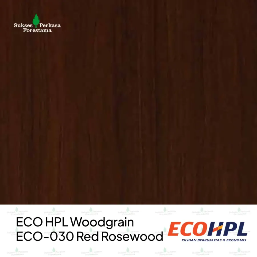 ECO HPL Woodgrain ECO-030 Red Rosewood