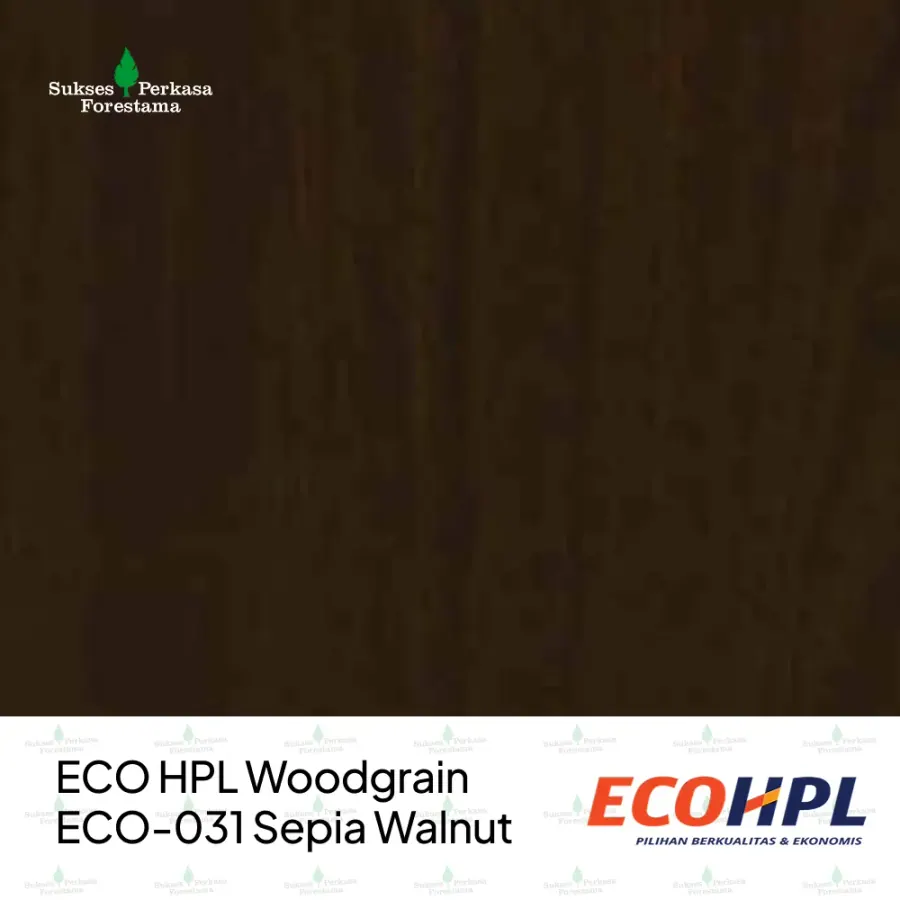 ECO HPL Woodgrain ECO-031 Sepia Walnut