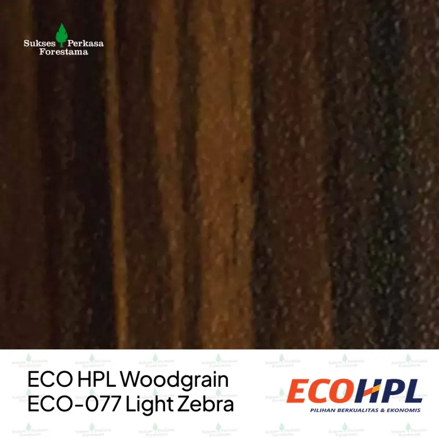 ECO HPL Woodgrain ECO-077 Light Zebra