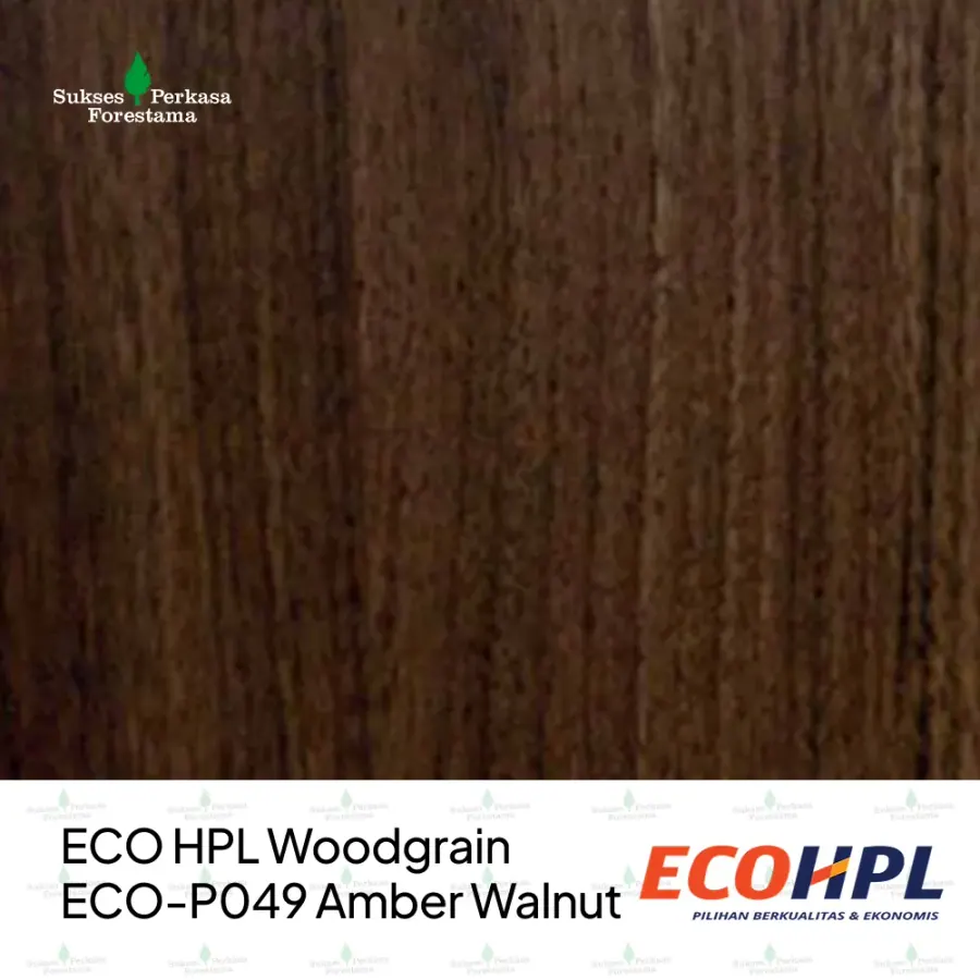 ECO HPL Woodgrain ECO-P049 Amber Walnut
