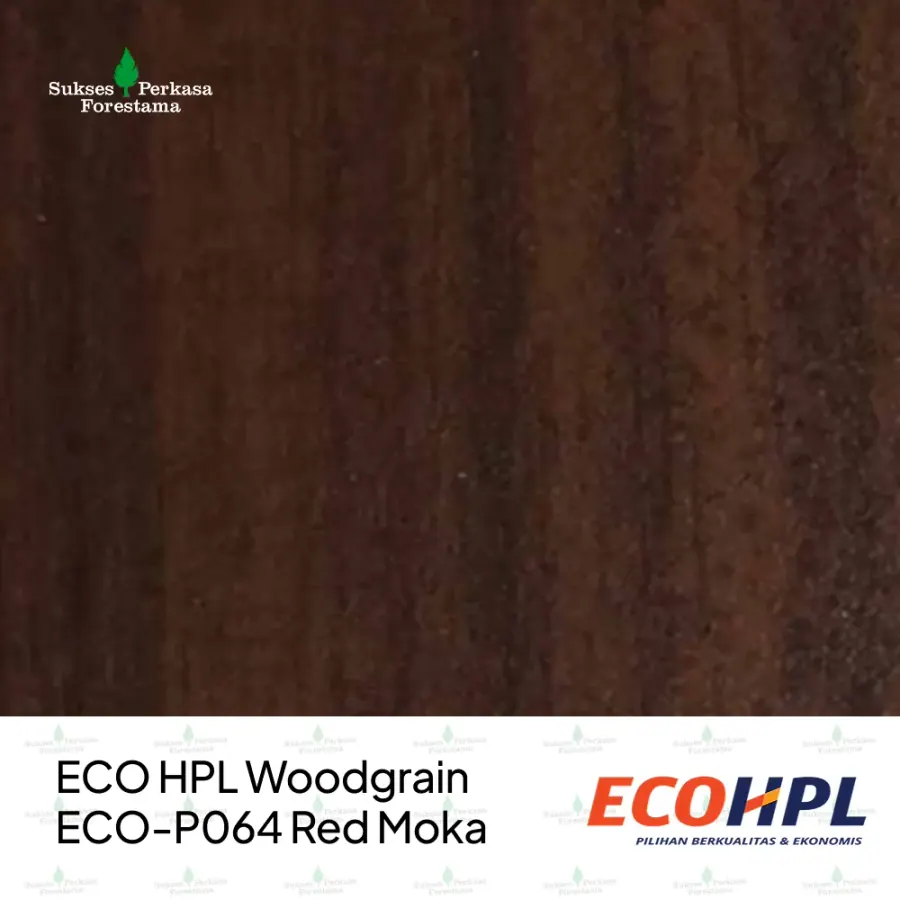 ECO HPL Woodgrain ECO-P064 Red Moka
