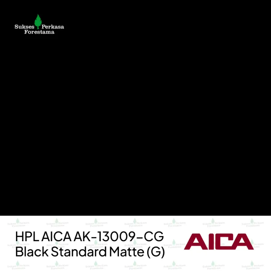 HPL AICA AK-13009-CG – Black Standard Matte (G)