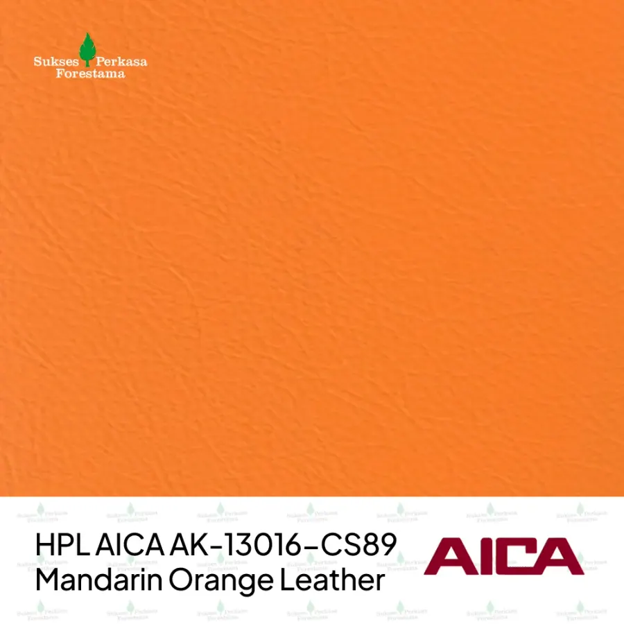 HPL AICA AK-13016-CS89 – Mandarin Orange Leather