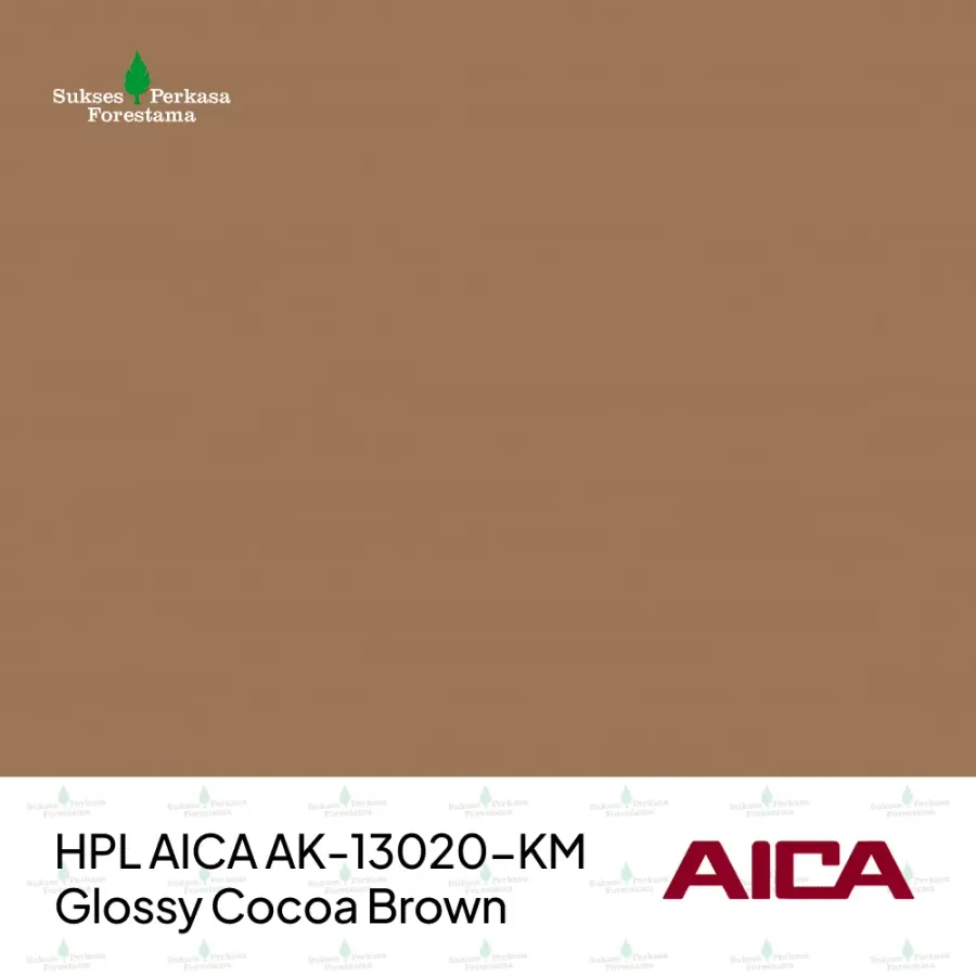 HPL AICA AK-13020-KM – Glossy Cocoa Brown