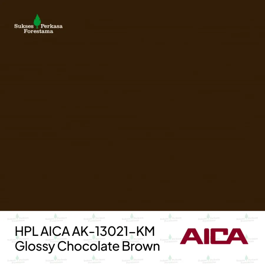 HPL AICA AK-13021-KM – Glossy Chocolate Brown
