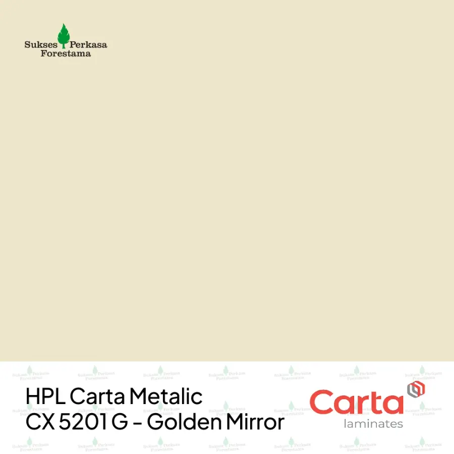HPL Carta Metalic CX 5201 G - Golden Mirror