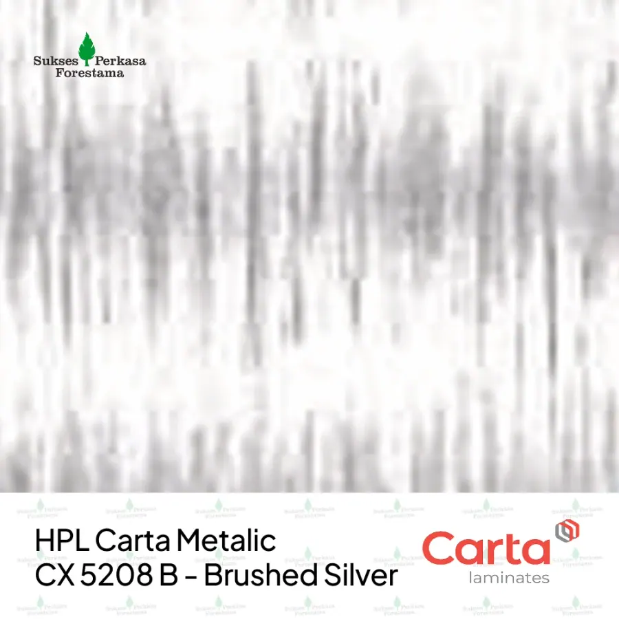 HPL Carta Metalic CX 5208 B - Brushed Silver