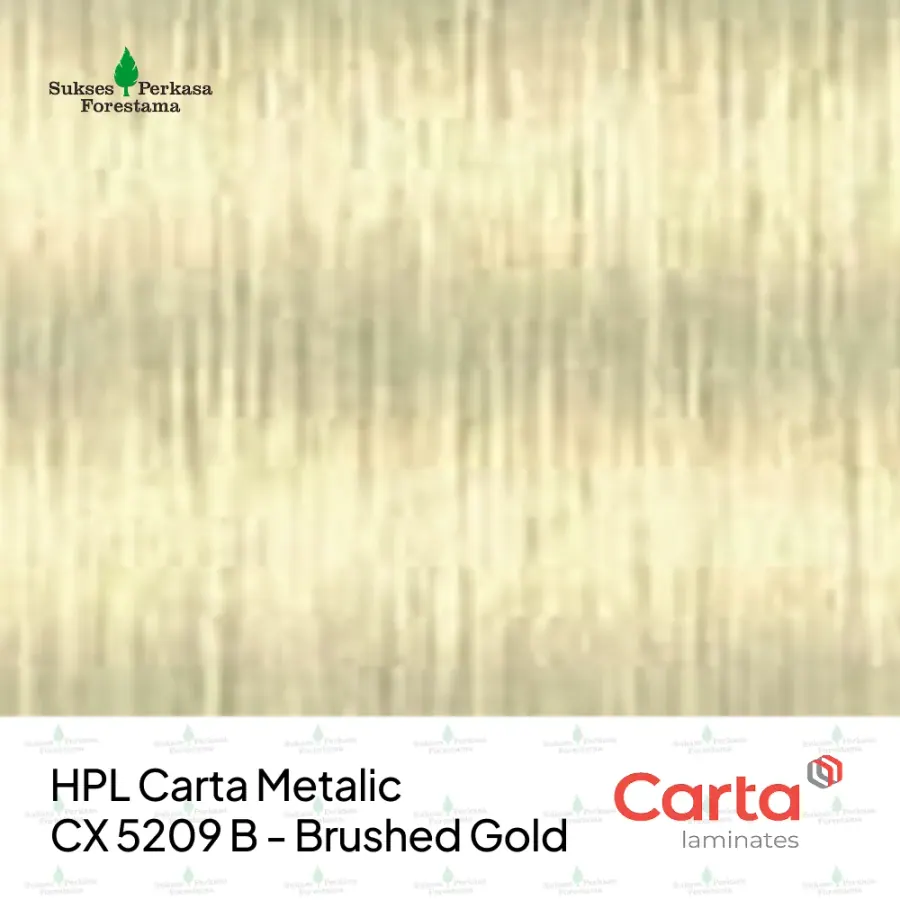 HPL Carta Metalic CX 5209 B - Brushed Gold