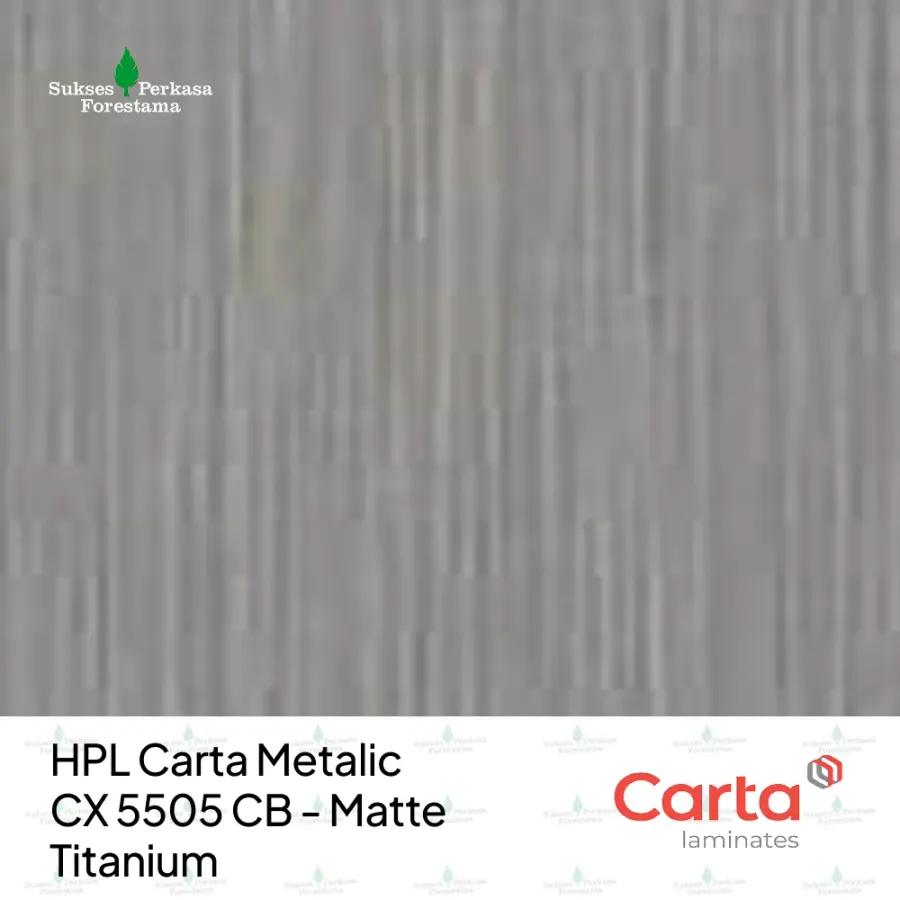 HPL Carta Metalic CX 5505 CB - Matte Titanium