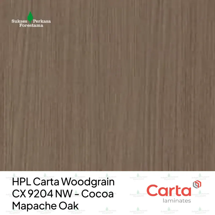 HPL Carta Woodgrain CX 9204 NW - Cocoa Mapache Oak