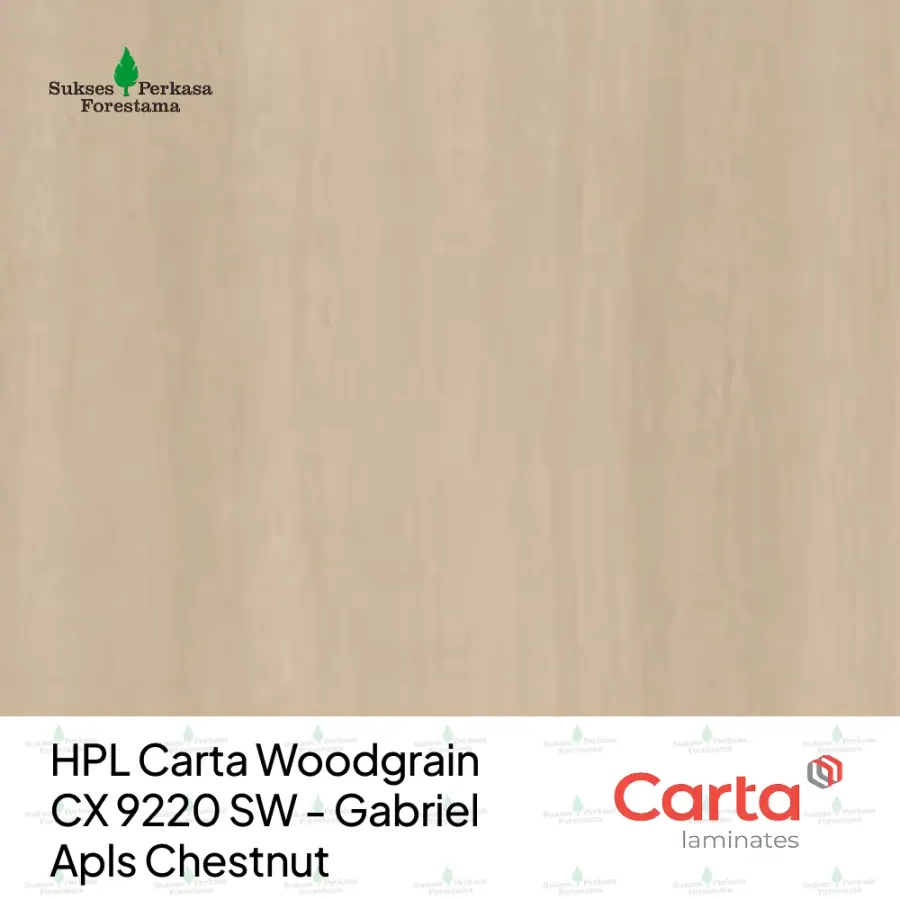 HPL Carta Woodgrain CX 9220 SW - Gabriel Apls Chestnut