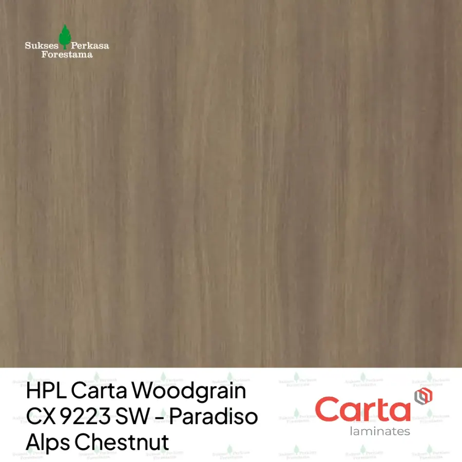 HPL Carta Woodgrain CX 9223 SW - Paradiso Alps Chestnut