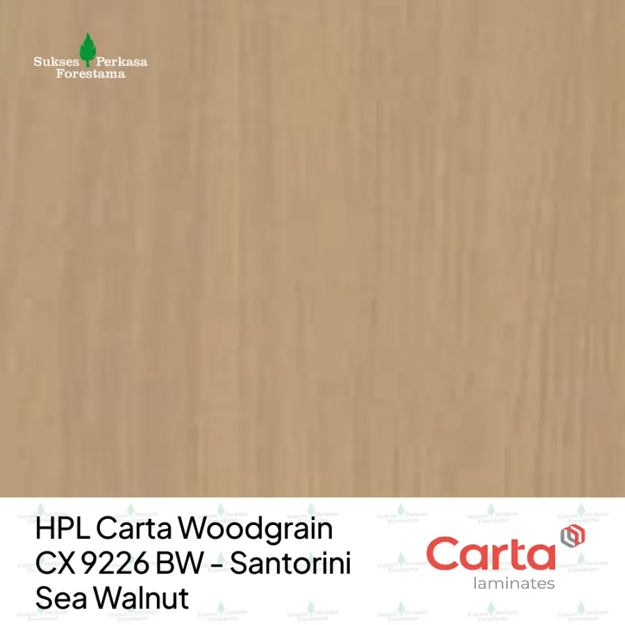 HPL Carta Woodgrain CX 9226 BW - Santorini Sea Walnut